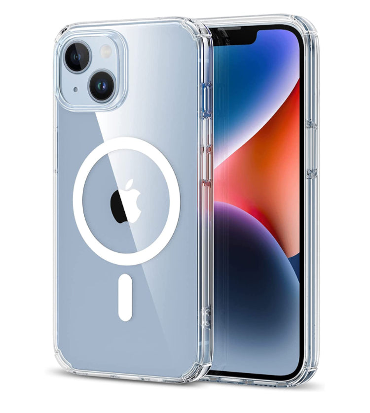 ESR Branded Clear MagSafe Shockproof Hybrid Hardshell Phone Case with HaloLock Feature- for Apple iPhones/14 Series - Super Savings Technologies Co.,LTD ESR Branded Clear MagSafe Shockproof Hybrid Hardshell Phone Case with HaloLock Feature- for Apple iPhones/14 Series - Super Savings Technologies Co.,LTD